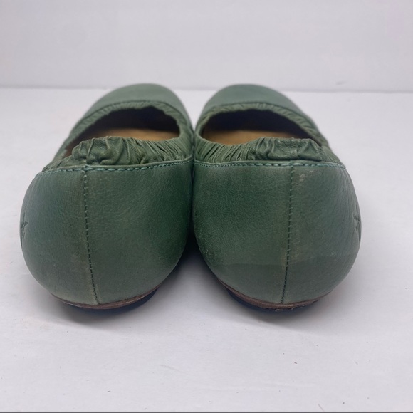 Frye Molly Green Piping Leather Flats - Picture 5 of 6